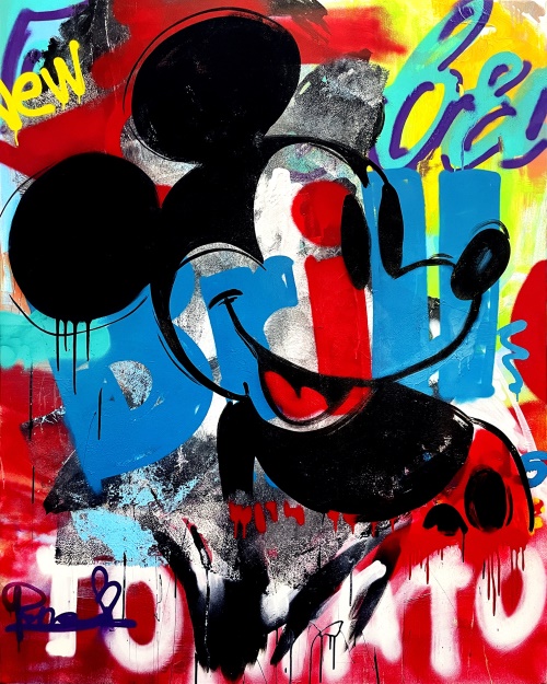 „Když vezmete namalovaného Mickeyho Mouse a dáte ho do secesního rámu, tak se většina lidí shodne na tom, že to k sobě jde. Pop-art je zkrátka tak velký kýč, že funguje se vším.“